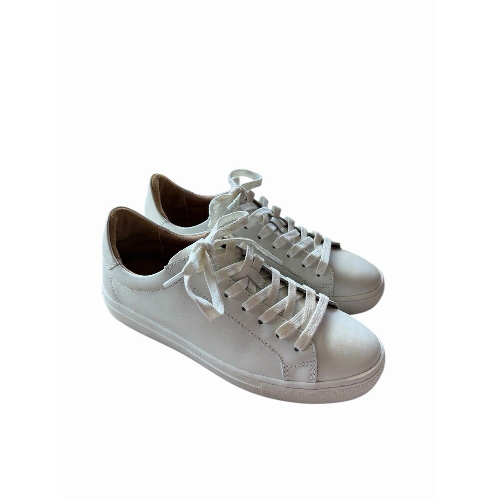 NEW Quince Women's 7.5 100% Leather White Everyday Sneakers Shoes - Picture 3 of 12